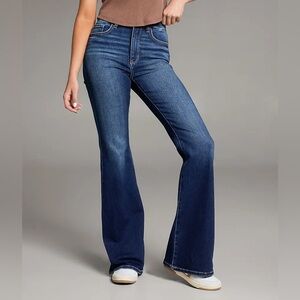 BKE Women's Dark Blue Flare Jeans